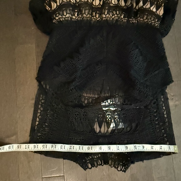 Black lace mini Bebe dress. - Picture 8 of 10